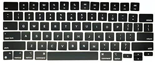 Replacement Keyboard Keycaps Keys,Full Set of US Key Cap Compatible with MacBook Air M2 Retina 13.6/15.3'' Model A2681 A2941 for MacBook Pro 14/16'' A2779 A2780 A2918 A2992 A2991 2022-2023 Year