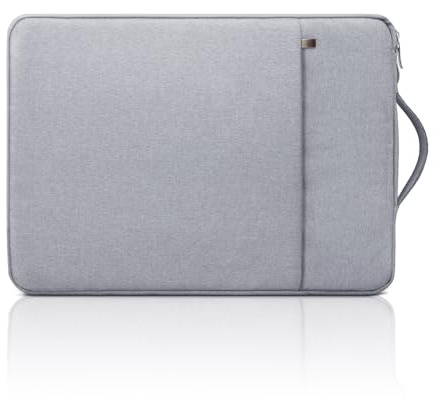 jooeer 11 Pulgadas Funda Portátil Bolsa Ordenador Compatible con 11,6 Chromebook Tablet, Sleeve PC Acolchada Fina de Poliéster Impermeable con Asa Bolsillo, Gris