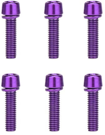 HEAIYB 6 Teile/Satz Fahrrad Lenker Schrauben M5 * 18 MM Edelstahl MTB Fahrrad Lenker Vorbau Riser Schraube In Schrauben