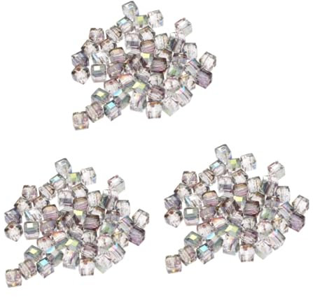 SHINEOFI 150stücke Bunte Kristallperlen Mit Quadratischem Muster Für Schmuck Armbänder Und Rosa Rot Grün Für Kreative Bastelprojekte