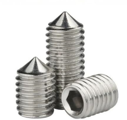 Gewindestifte mit Innensechskant, Gewindestift mit Kegelspitze, M2, M2,5, M3, M4, M5, M6, M8, M10, M12, Innensechskantschraube aus Edelstahl 304 (Color : 10mm x10pcs, Size : M3)