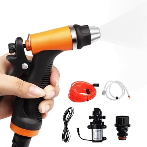 Pompe à eau 12 V, pompe de lavage de voiture | Pompe à eau portable 160PSI | Pompe à eau portable, nettoyeur haute pression, pulvérisateur de pompe de lavage de voiture, détail de voiture