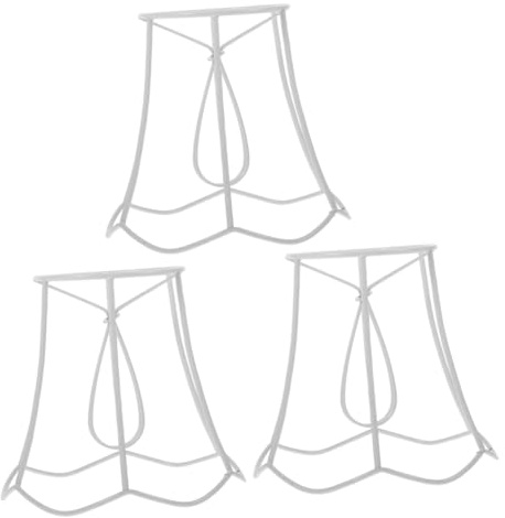 BESTOYARD 3pcs Lampshade Frames for Table Lamps Lampshade Support Rack Metal DIY Lamp Frame