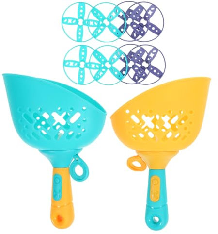 JOINPAYA 2ensemble Disque Volant Forme De Soucoupe pour Garçon Fille Jouet Exercice Interactif Extérieur avec Lanceur