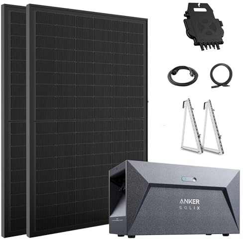 ALLDREI® Speicher mit Balkonkraftwerk 800w komplett steckdose, 2x 500W Bifazialer Solarpanel & 1,6kWh Speicher E1600, Wechselrichter 600/800W mit APP&WIFI, 0% MwSt. Mit Balkonhalterung