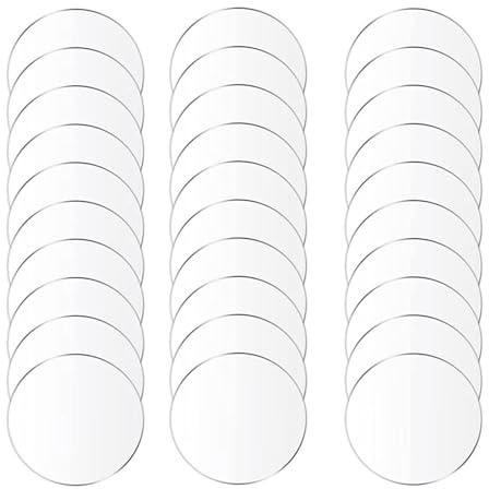 DQZRTUECA 30 st runda akrylskivor 2 mm tjocklek 20-50 mm diameter(Diameter 20mm)