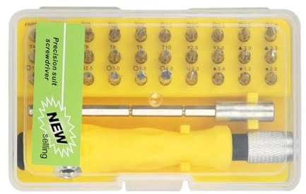 Computer Repair Toolkit, 32 in 1 Screwdriver Set, Precision Bit Driver Kit with Storage Box, Phone PC Console Repair Tool, Lightweight Portable Design, Electronics Technician Use
