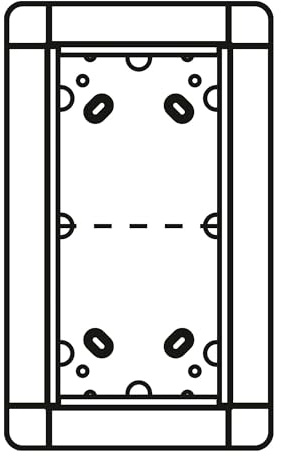 Ritto 1881220 Portier Rahmen UP 2fach silber