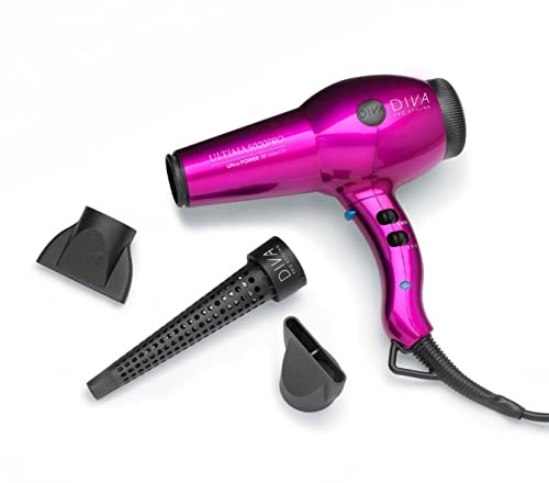 The Diva Professional Styling Ultima 5000 Hairdryer, Pink