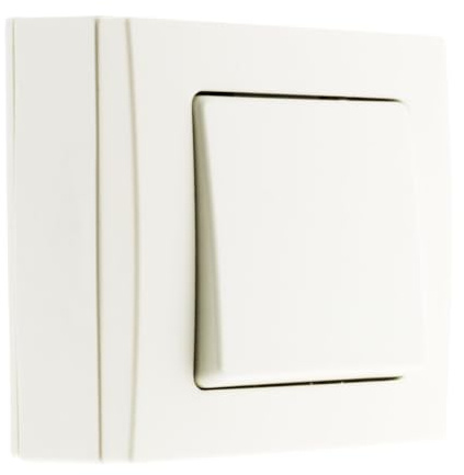 Zenitech Poussoir saillie borne Auto - Blanc - Bel'Vue