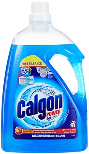 Calgon 3-in-1 Power Gel – Wirksam gegen Kalk, Schmutz und Gerüche – Schützender Wasserenthärter für die Waschmaschine – 1 x 3,75 l
