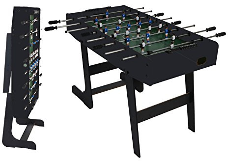 Mendler London - Mesa de futbolín, plegable, color negro