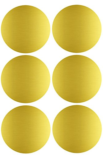 Aufkleber Gold 50 mm runde Etiketten – 5 cm Sticker 72 Stück von Royal Green