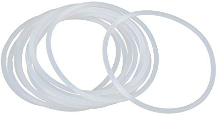 sourcing map 10Stk Silikon O-Ringe 80mm OD 73,8mm ID 3,1mm Breite Weiß