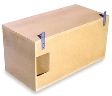 Naturschutzprodukt Schleiereule Nistkasten Nisthöhle Eulenkasten Schleiereulenkasten Typ 23 Fluglochweite 14cm x 19 cm aus Holzbeton Höhe 50 cm