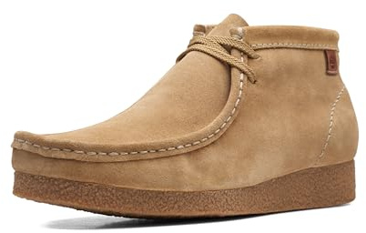 Clarks Collection Men's Shacre Boot Ankle Boot, Dark Sand Suede, 10 Wide US