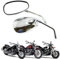 Chrom Motorrad Rückspiegel Lenker Spiegel Rückspiegel Seitenspiegel für Scooter Street Bike Cruiser Chopper Sport Bike ATV