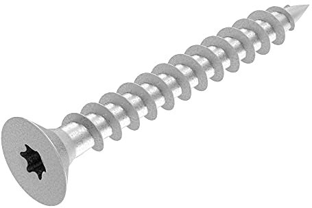 Vite SECCARO per truciolare 4,5 x 35 mm, acciaio zincato, vite per legno con filettatura totale, TX / esalobata, 200 pezzi