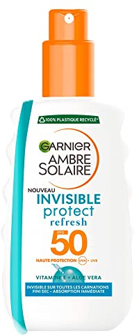 Garnier Ambre Solaire Invisible Protect Refresh Schutzspray Refresh LSF 50, unsichtbar auf allen Hauttönen