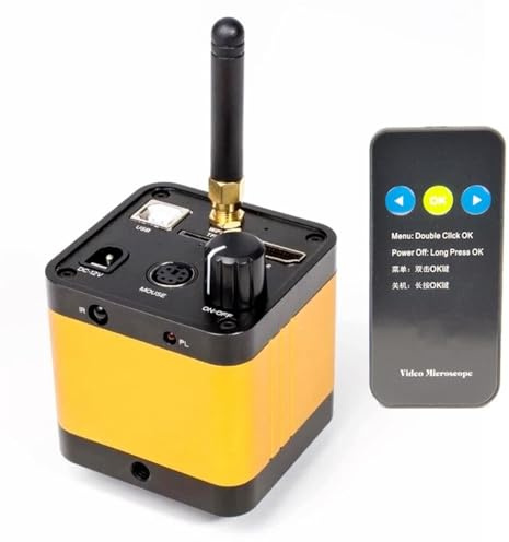 14 MP HDMI industri mikroskop kamera full 1080P digital elektronisk okular zoom C-montering lins (färg: gul)