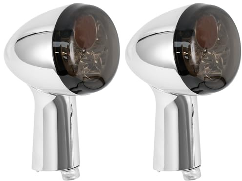Riloer 1Coppia di indicatori di direzione posteriori a LED per moto compatibile con Harley-Davidson XL883 XL1200 Sportster 1992-2021, indicatori di direzione universali Luci freno di marcia