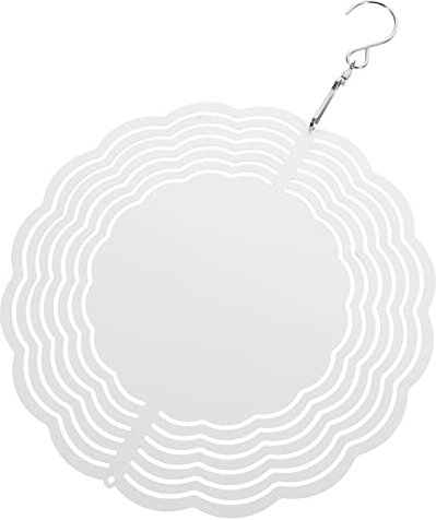 Gogogmee Aluminum Wind Spinner Garden Hanging Ornament Diy Sublimation Wind Spinner Decorations Garden Windmills