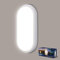 Letlit Plafoniera da Esterno, 18W 1800LM Applique Led da Parete Interno, IP65 Impermeabile Lampada Soffitto Ovale Luci, 4000K Applique Bagno Luce per Balcone Scale Corridoio Garage, 1 Pezzo