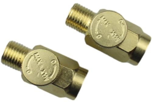 OZXNO 2pcs Brass In-Line Air Flow Regulator Adjustable 1/4 NPT Male & Female In-Line Air Flow Valves Air Pressure Compressor Control Tool