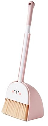 Juego de Limpieza para Niños, Mini Escoba y Recogedor, Almacenamiento Integrado y Gancho para Colgar, Juguetes del Hogar, Set de Limpieza Infantil con Material PP de Grado Alimenticio