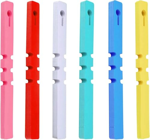 300 Stück Stecketiketten,Garten Pflanzenetiketten,Plastik Pflanzenstecker Schlaufenetiketten Pflanzschilder,Stecketiketten gartenschilder Wiederverwendbar für draussen Garten 6 Farben