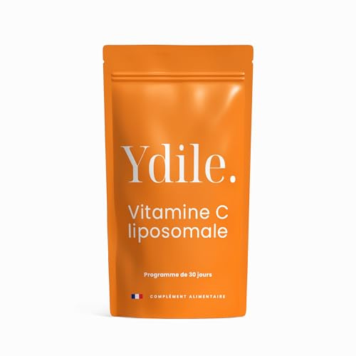Vitamine C Liposomale 120mg – 150% des apports journaliers recommandés AJR - Immunité, Fatigue, Antioxydant, Peau – 30 Gélules – Cure 1 Mois – Ydile – Fabriquée en France