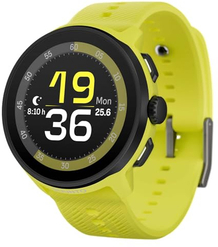 SUUNTO Run Montre de Running Femme Homme, 1,32 Écran Tactile AMOLED, Multisports, Tracker d'Activités, GPS Bi-Band, Suivi Fréquence Cardiaque/Sommeil, Course à Pied, 12 Jours d'Autonomie, Musique