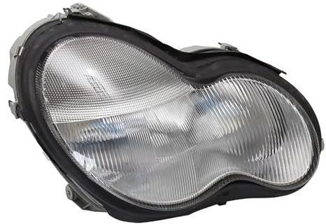 LUYYT Auto Frontscheinwerfer Scheinwerferbaugruppe Scheinwerfer Komplettsets kompatibel mit für Mercedes Benz C Class W203 C180 C200 C260 2000 2001 2002 2003 2004, Right