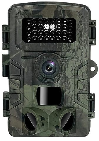 fotocamera da giardino, Telecamera for la caccia alla fauna selvatica, mini telecamera da pista, for a infrarossi, visione notturna, monitoraggio della trappola (solo telecamera)(Only Camera)