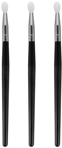 OSALADI 3 Stück Make Up Pinselset aus Lebensmittelechtem Silikon Schwarz für Gesichts und Lippenmasken Sowie Lidschattenapplikation Leicht und Reisefreundlich