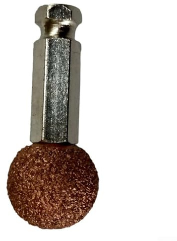 Cabezal de molienda de carburo de 25 mm para herramientas neumáticas de alta velocidad, escofina de bola de amortiguación grande con adaptador de eje, para herramienta de reparación de llantas de