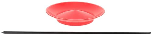 Lurrose 1 Juego Platos de Malabarismo de Plástico con Varilla de Habilidad para Espectáculos y Entrenamiento Sensorial Accesorios Livianos para Principiantes y Expertos Actuaciones