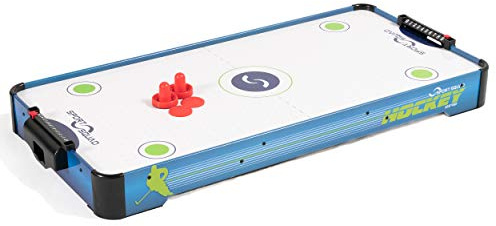 Sport Squad HX40 40 inch Table Top Air Hockey Table for Kids and Adults - Electric Motor Fan - Includes 2 Pushers and 2 Air Hockey Pucks - Great for Playing on The Floor, Tabletop, or Dorm Room