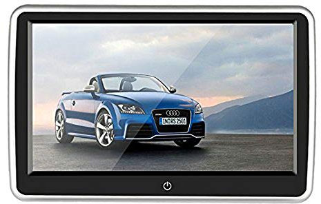 BW Lecteur DVD 10,1 pour appuie-tête de voiture, écran tactile, résolution 1024 x 600, ratio 16:9, fonction de jeu