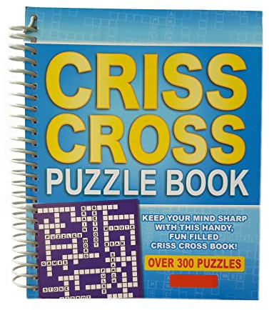 WF Graham – Livre de mots croisés Criss Cross – Casse-tête à spirale avec plus de 300 puzzles (4165)