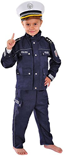 Polizei Kinder Kostüm 98-104 für Fasching Karneval Polizist
