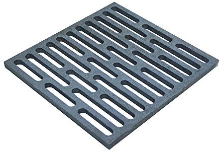 Fonderia Bongiovanni | Griglia in Ghisa | Griglia per Camino | Stufa Pellet | Barbecue Fondello per Cenere |cm 24x24
