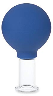 AFH Schröpfgläser Premium mit Bulk | Typ 1 - Zylinder | Farb- und Größenauswahl (Blau, ca. 25 mm)