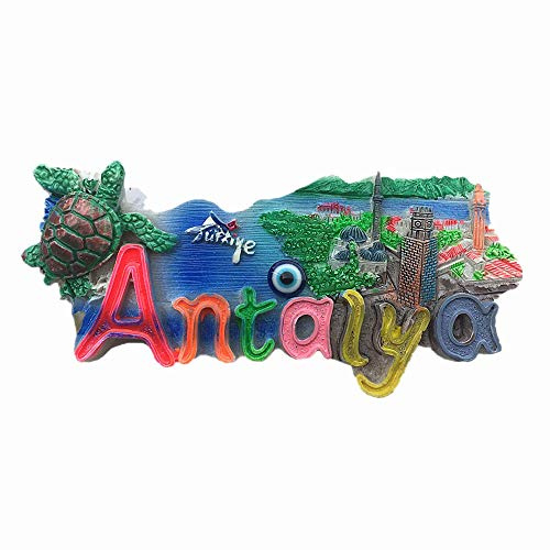 3D-Kühlschrankmagnet Antalya Türkei, Reise-Souvenir, Geschenk, Zuhause, Küche, Kühlschrank, Dekoration, Magnetaufkleber, Magnetsammlung