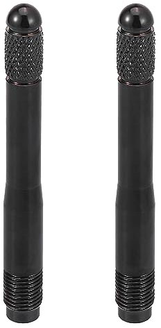 X AUTOHAUX 2 Stück Auto Radausrichtung Stift Rad Felgen Führungsbolzen M14x1.25 Schwarz
