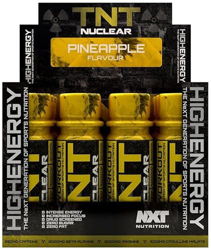 NXT Nutrition TNT Nuclear Shots - Pre Workout Drink 12 x 60ml (Pineapple)