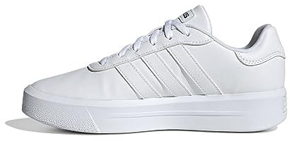 adidas Damen Court Platform Shoes, Cloud White / Cloud White / Core Black, 37 1/3 EU