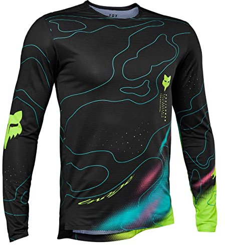 Fox Unisex Flexair Lunar Black Jersey, S