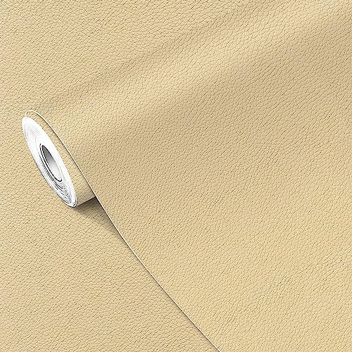 MICTER Leder Reparatur Patch, 40x300cm Kunstleder Selbstklebend, Leder Patch Kit Selbstklebende Lederflicken für Sofas, Autositze, Möbel, Handtaschen, Jacken (Beige-mandel)