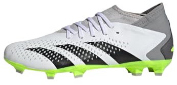 adidas Predator Accuracy.3 FG Fußballschuh ,Ftwr White Core Black Lucid Lemon, 42 2/3 EU